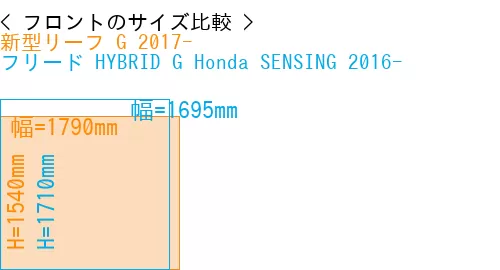 #新型リーフ G 2017- + フリード HYBRID G Honda SENSING 2016-